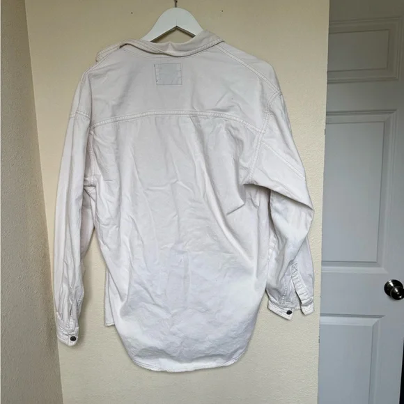 Levi's Men's White Denim Overshirt Jacket - Picture 6 of 7